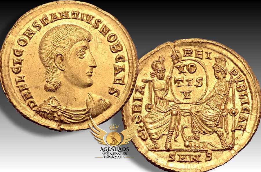 351'den 354'e kadar Sezar unvanıyla Roma İmparatorluğu'nun doğu eyaletlerinin hükümdarı Flavius Claudius Constantius. Constantius II, 351 yılında gaspçı Magnentius'la savaşmak için batıya yürüdüğünde, imparatorun yokluğunda Doğu'daki hanedanı temsil edecek bir Sezar atama ihtiyacı ortaya çıktı.