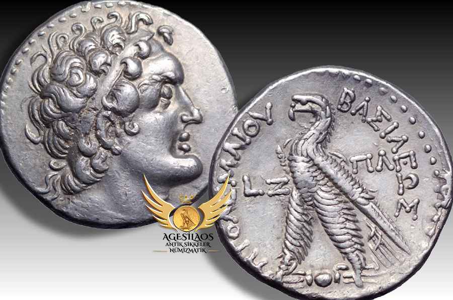 Ptolemaios Krallığı Kralı Ptolemy V Epiphanes ve Kraliçe Kleopatra I Syra'nın en büyük oğlu, Mısır'ın yedinci Makedon kralı Ptolemy VI Philometor [ΠΤΟΛΕΜΑΙΟΣ ΦΙΛΟΜΗΤΩΡ].  