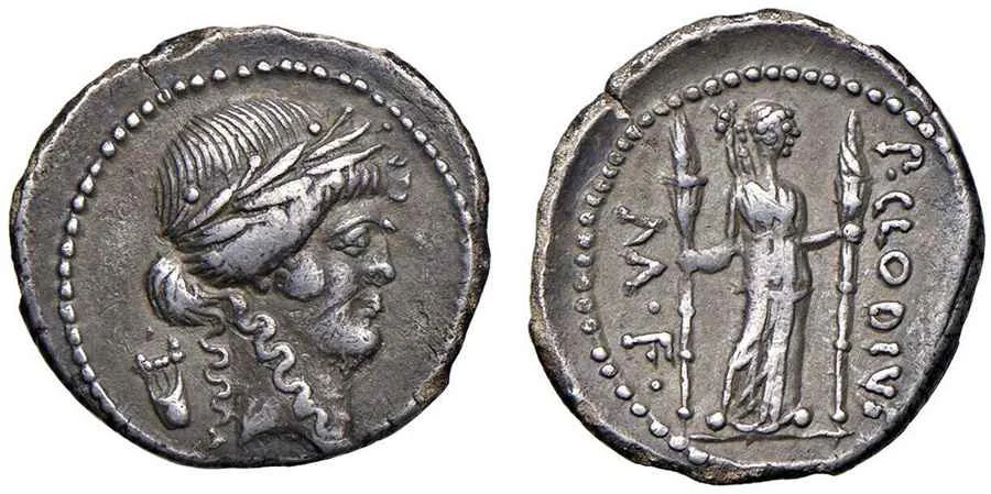 Agesilaos Antik Sikkeler Nümizmatik_Roma Cumhuriyeti Publius Clodius Turrinus Sikkeleri (17).webp