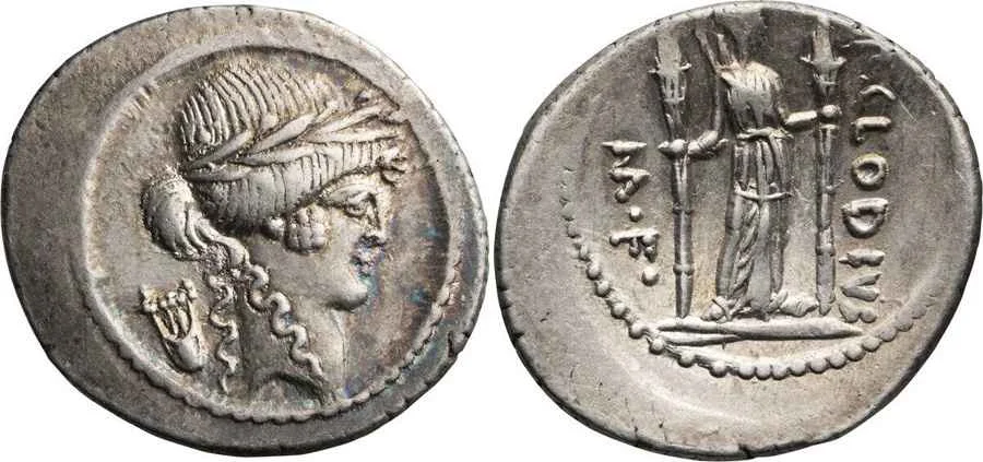 Agesilaos Antik Sikkeler Nümizmatik_Roma Cumhuriyeti Publius Clodius Turrinus Sikkeleri (2).webp