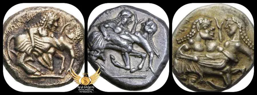 Efsanevi Kentaurlar veya Sentor [Centaur], Elis, Arkadia ve Tesalya'nın ormanlarında ve dağlarında yaşamışlardır ve onlarla ilgili kayıtlar Homeros yazıtlarına kadar uzanmaktadır. 