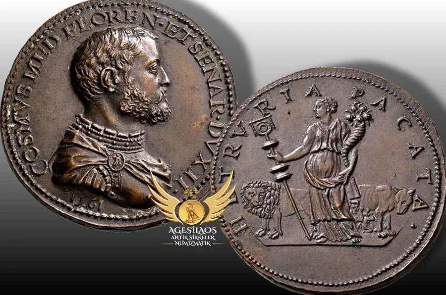 Condottiere Giovanni delle Bande Nere'nin oğlu Cosimo I de Medici [1498-1526], hırslı Rönesans prensinin erken bir örneğidir. Acımasız ama hesaplı yöntemleri, Machiavelli'nin Principe idealini somutlaştırmıştır.